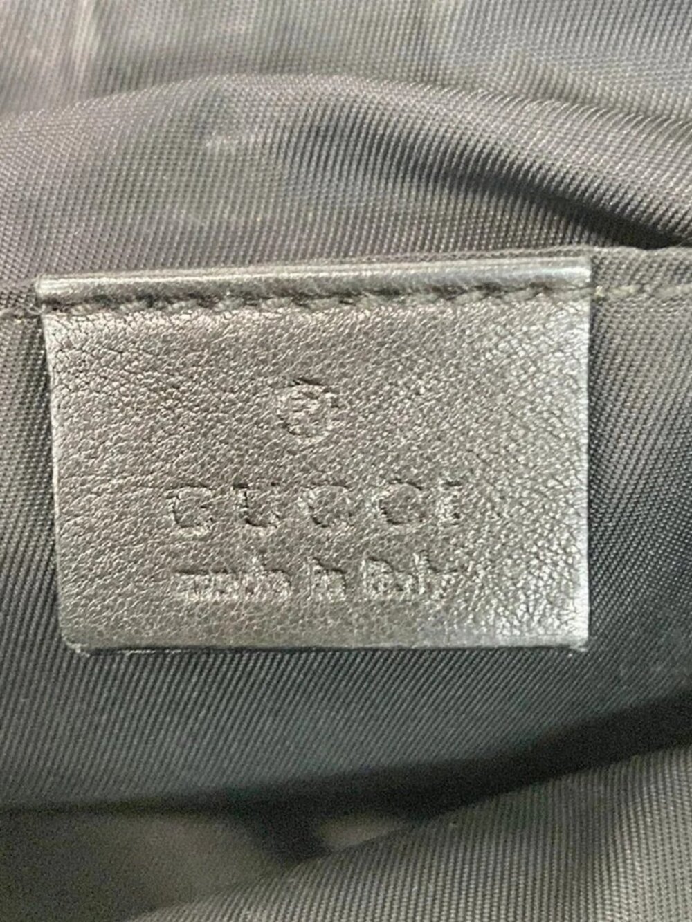 GUCCI Interlocking G, Shelly (Web) 181064 Black Green Red Nylon Leather Canvas - Picture 12 of 12